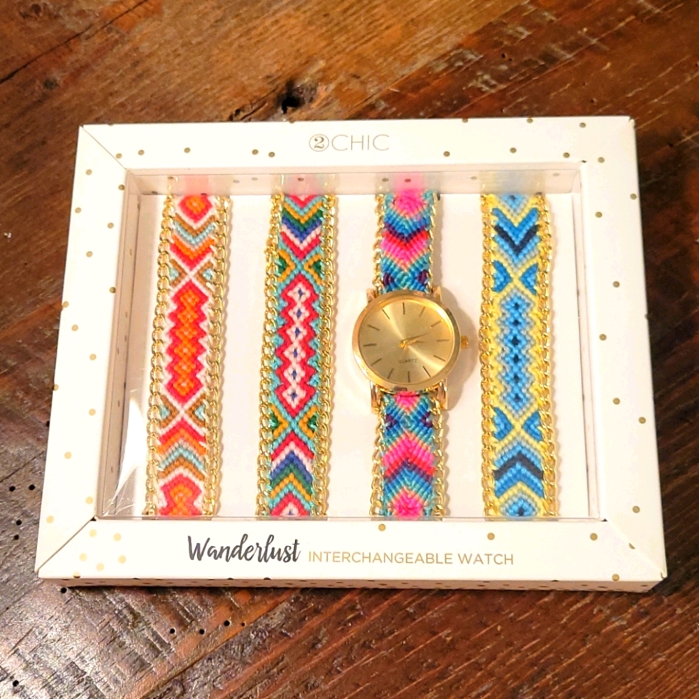 Watch with changeable bands